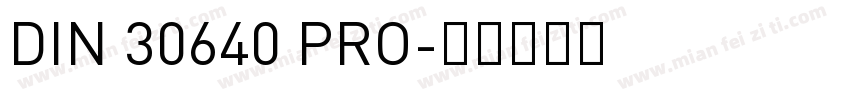 DIN 30640 PRO字体转换